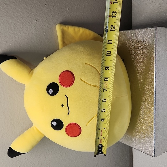 Yellow Pikachu Plush Toy 12x10 - Picture 3 of 6